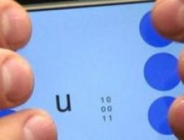 Kör alfabesiyle mesaj çekilebilecek