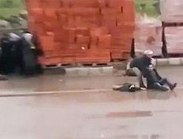 Suriyeli babanın şoke girdiği an